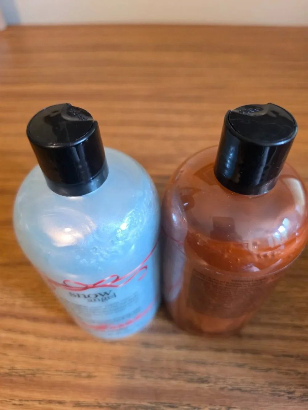 Philosophy Shower Gel Lot of 2 Snow Angel Caramel Apple 16 oz Bubble Bath NEW
